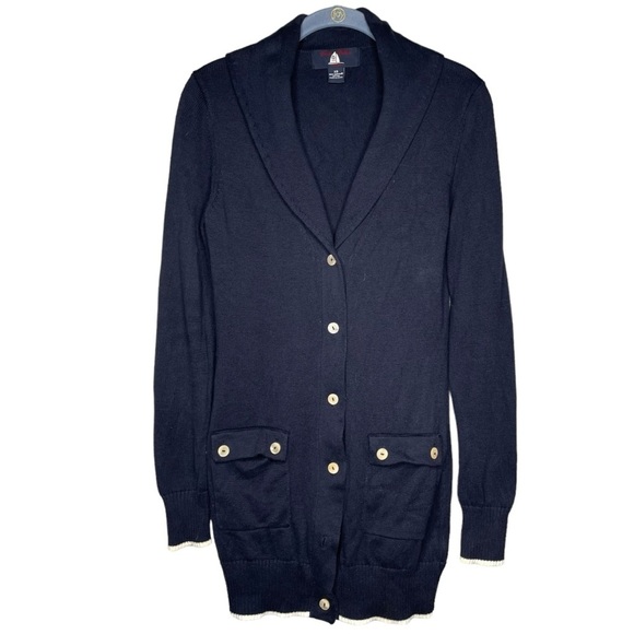Brooks Brothers Other - Brooks Brothers cardigan sweater navy blue supima cotton men’s size xs nautical